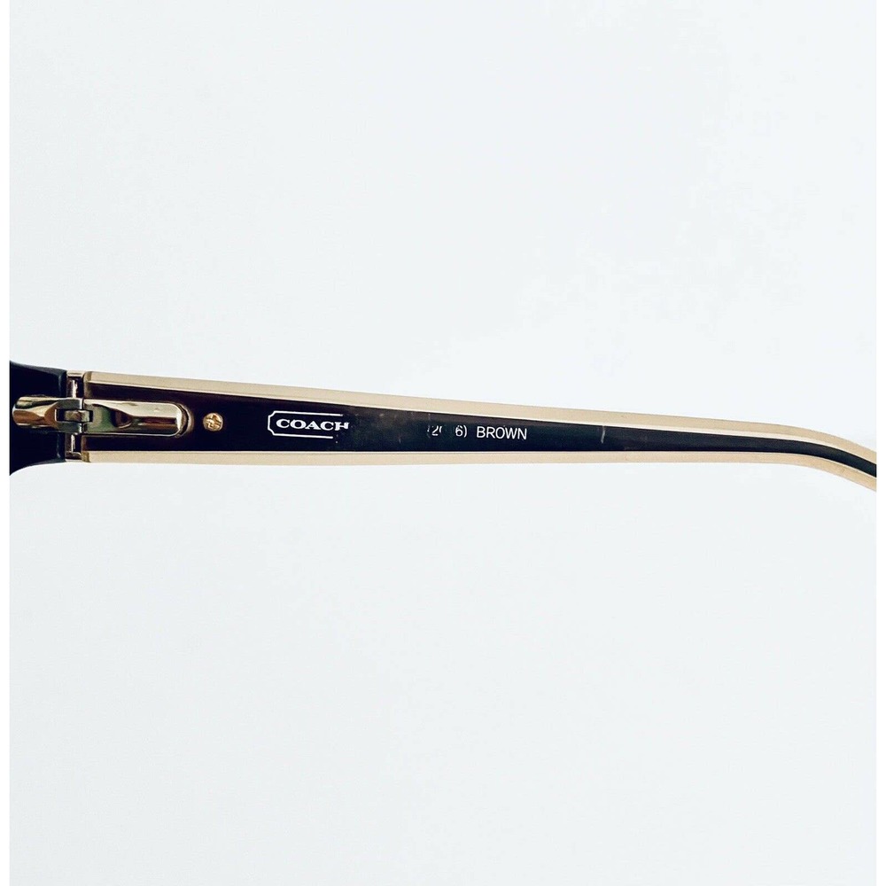 Coach Brown Rectangular Frame Glasses - image 8